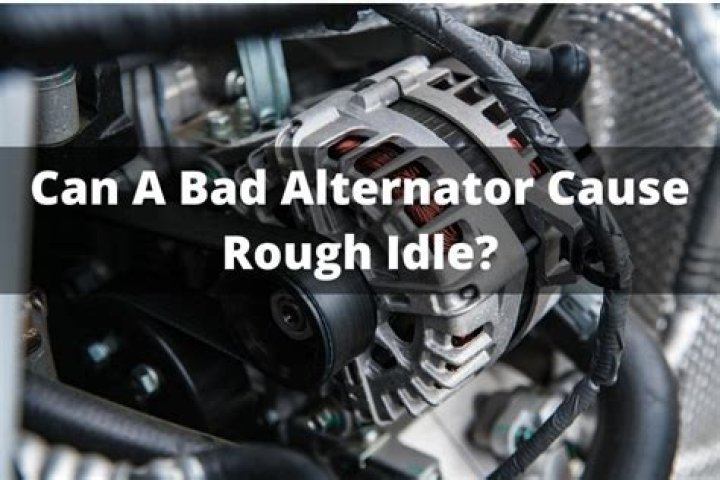 Can a bad alternator cause a rough idle?