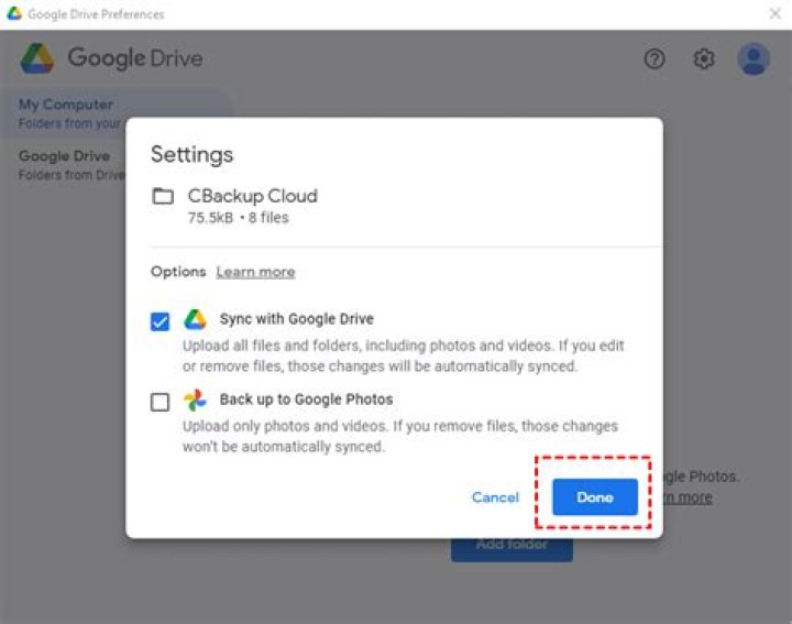 Can Google Drive automatically backup?