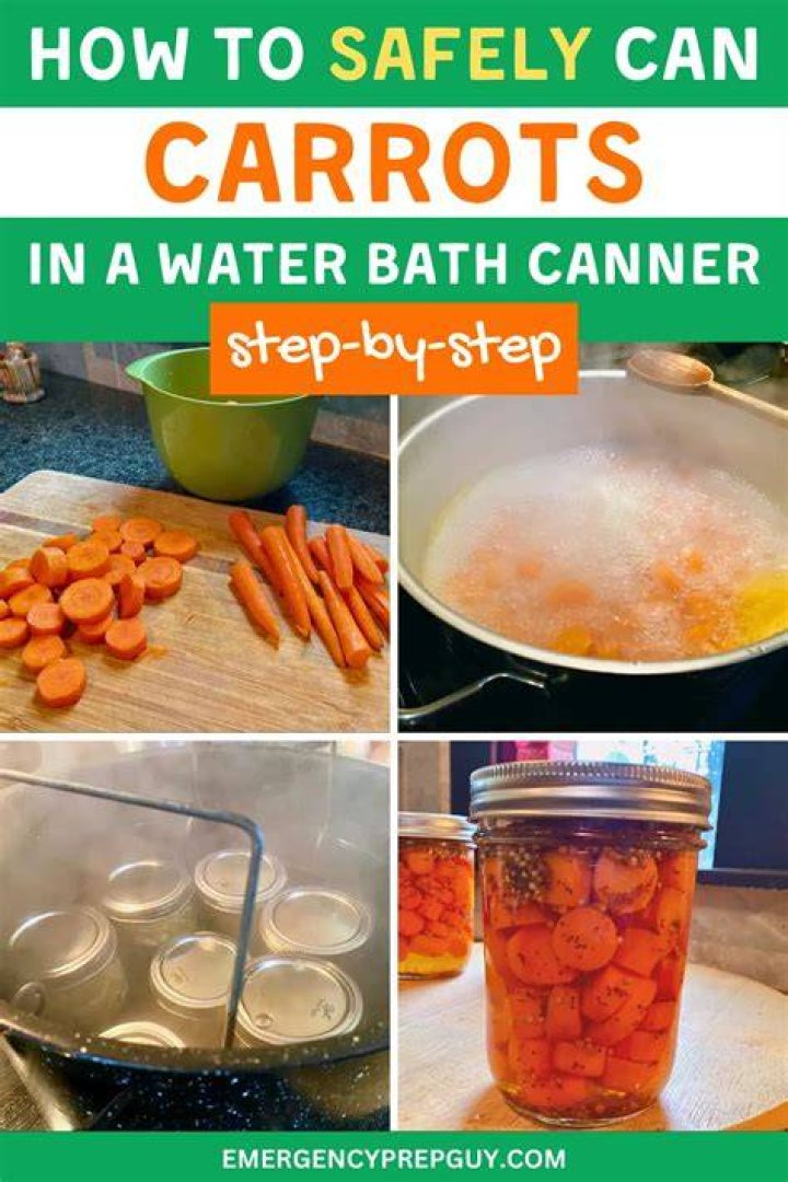 Can you can carrots in a water bath?