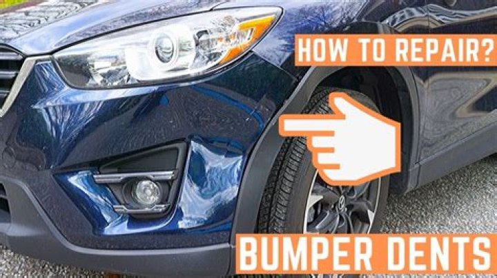 Can you get a dent out of a plastic bumper?