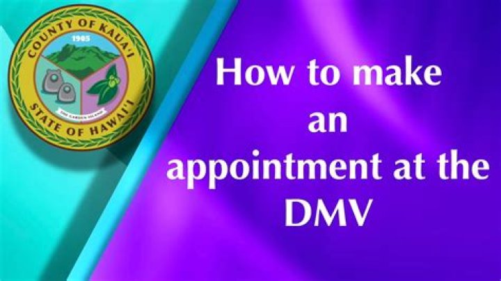 Can you make an appointment at the VA DMV?