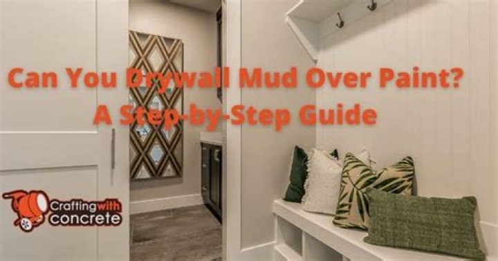 Can you use drywall mud over paint?