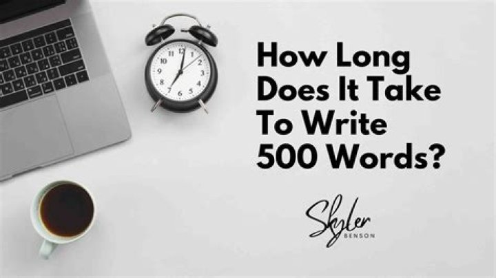 Can you write 500 words in an hour?