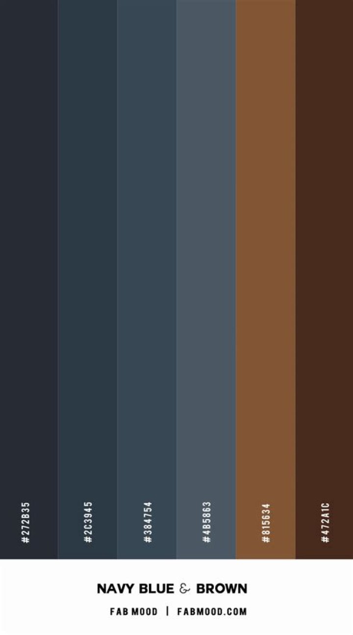 Does dark brown and navy blue match?