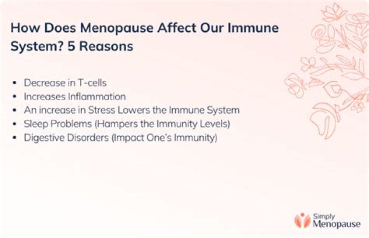 Does menopause weaken immune system?