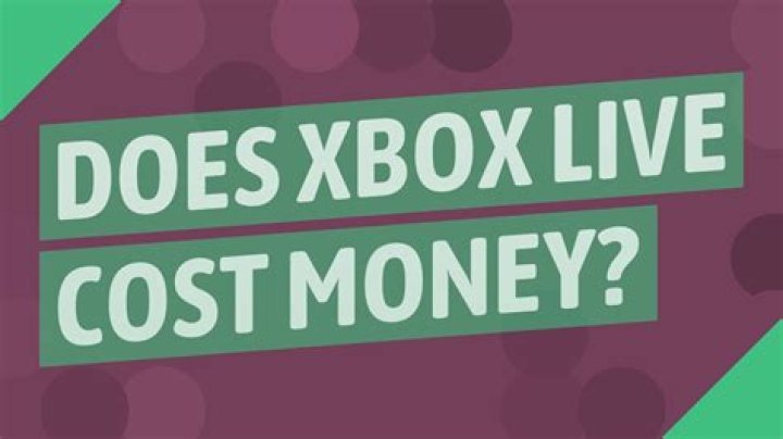 Does Xbox Live still cost money?