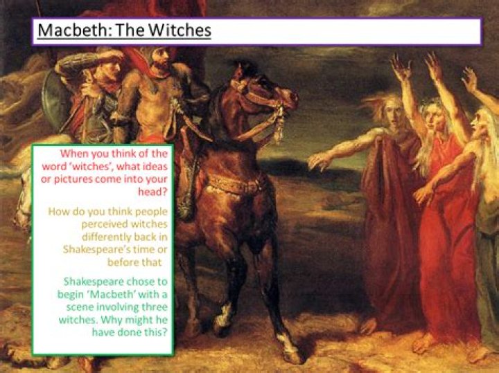How are the witches presented in Macbeth?