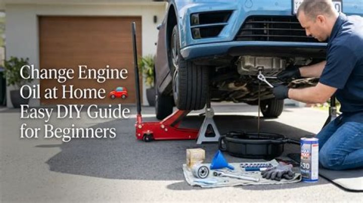 How can I change my engine oil at home?