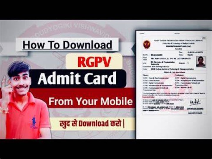 How can I download Rgpv admit card?