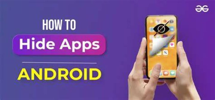 How can I hide apps in Android 2018?