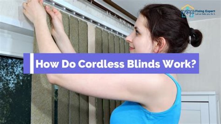 How do cordless Wandless blinds work?