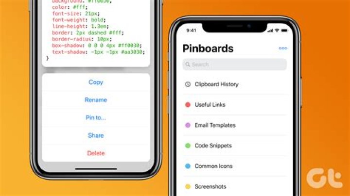 How do I access the clipboard on iOS?