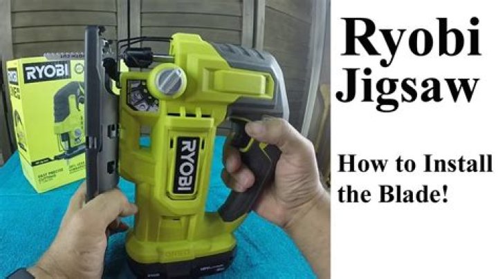 How do I change the blade on a Ryobi jigsaw?