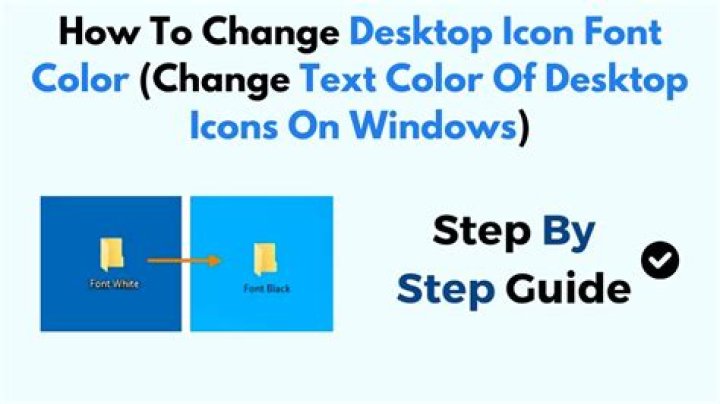 How do I change the font color on my desktop Windows 10?