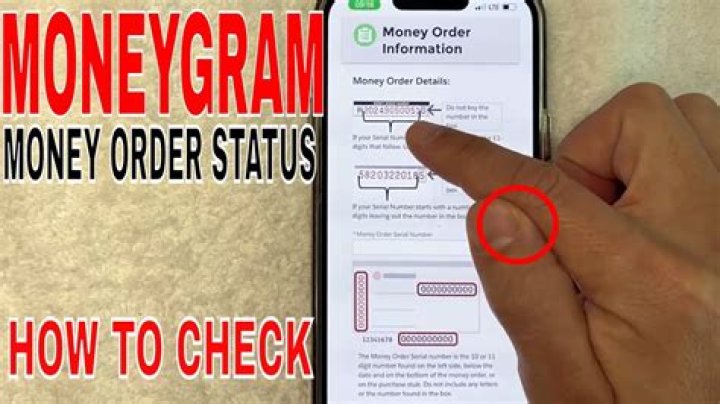 How do I check a MoneyGram?