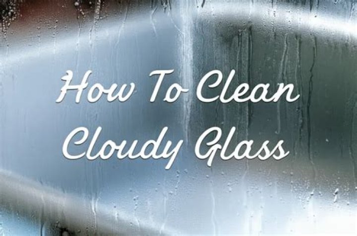 How do I clean cloudy glass windows?