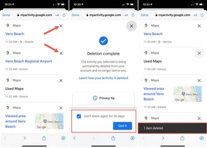 How do I clear my Google Maps history on my iPhone?