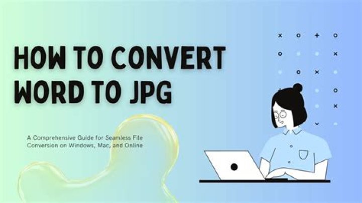 How do I convert from Word to JPEG?