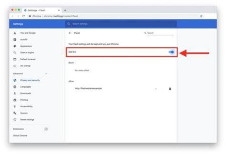 How do I enable Flash local storage?