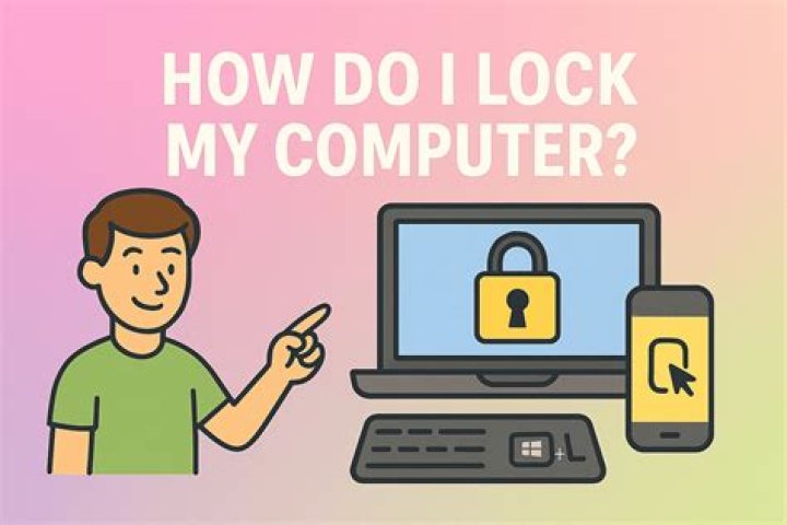 How do I lock my computer from another user?