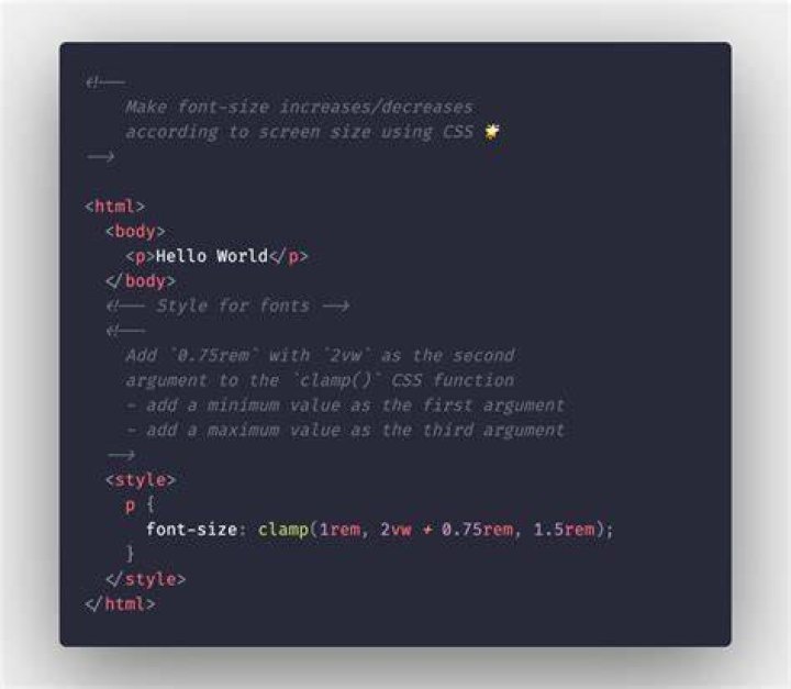 How do I make font bigger in HTML?