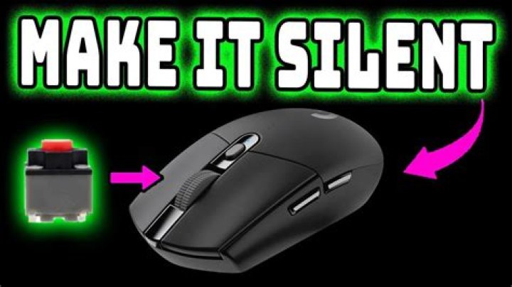 How do I make my mouse click quieter?