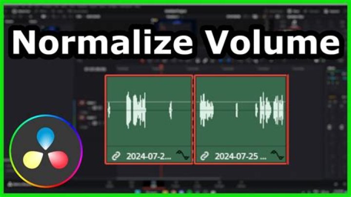 How do I normalize audio volume?