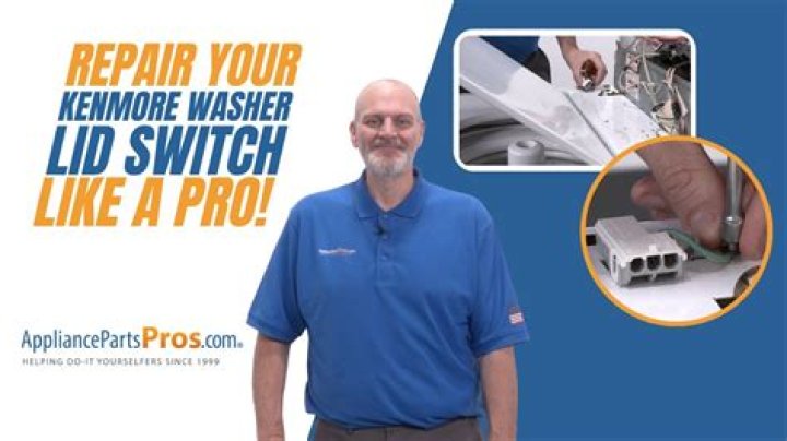 How do I open the lid on my Kenmore washer?
