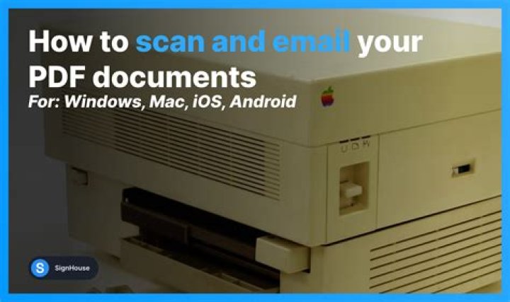 How do I scan a document to an email?