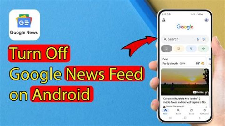 How do I turn off Google News feed?