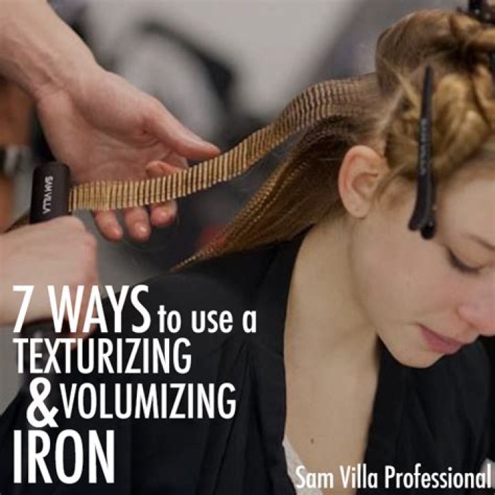 How do I use Sam Villa texturizing iron?