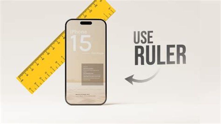 How do I use the ruler app on my iPhone?