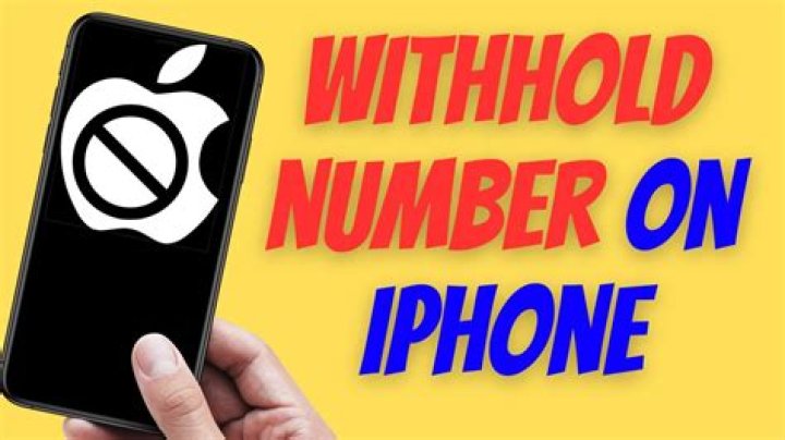 How do I withhold my number on iPhone 5s?