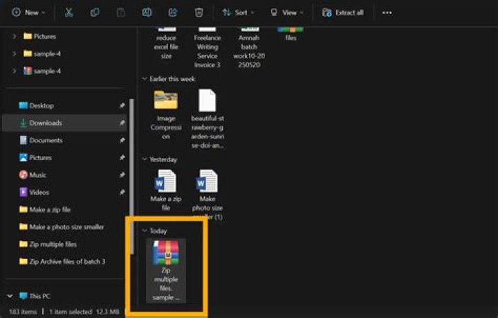 How do I zip multiple files?