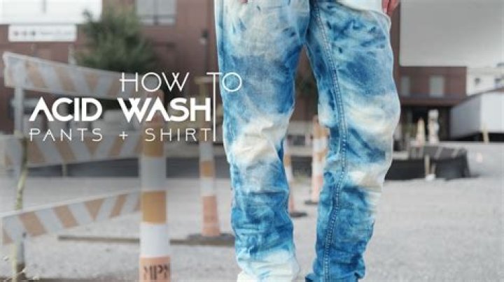 How do you acid wash a jean jacket?