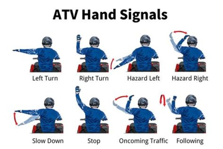 How do you arm signal to turn left?