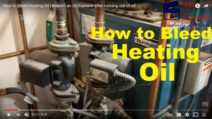 How do you bleed a furnace oil line?
