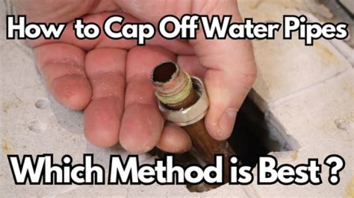 How do you cap off PVC pipes?