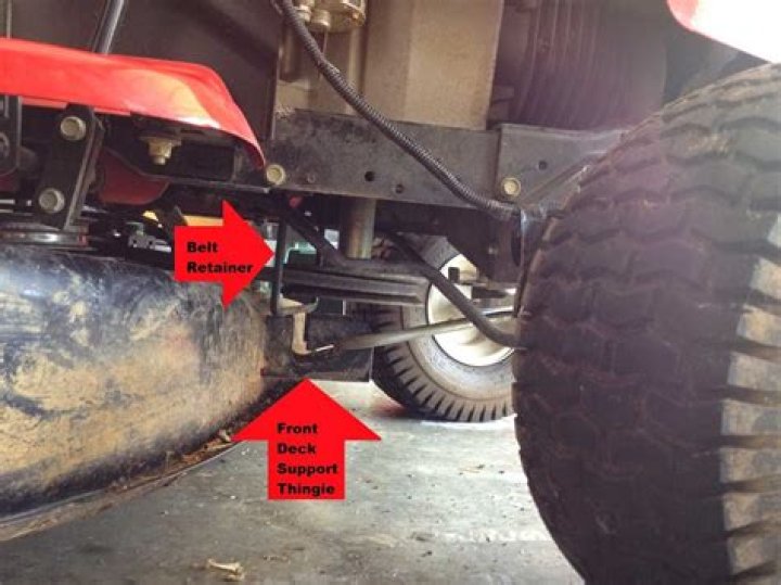 How do you change a belt on a Troy Bilt lawn mower?