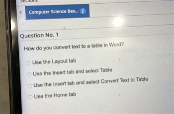 How do you convert text to a table?
