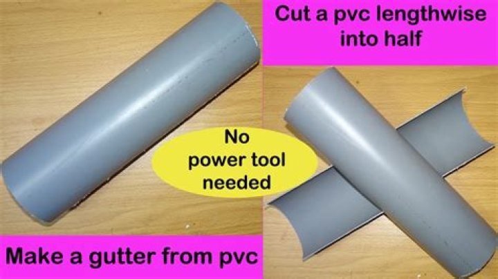How do you cut PVC pipe in half?