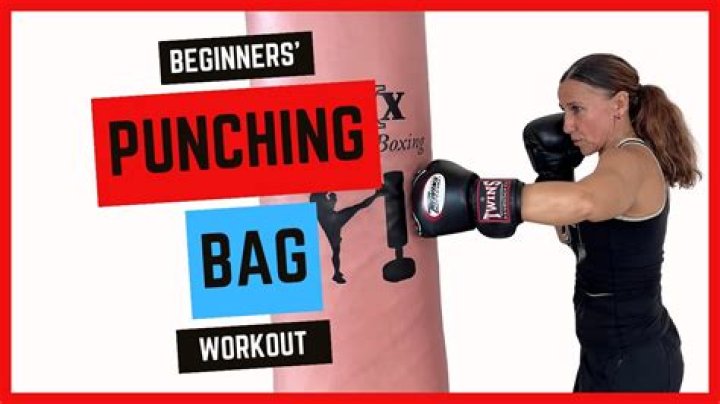 How do you exercise with a punching bag?