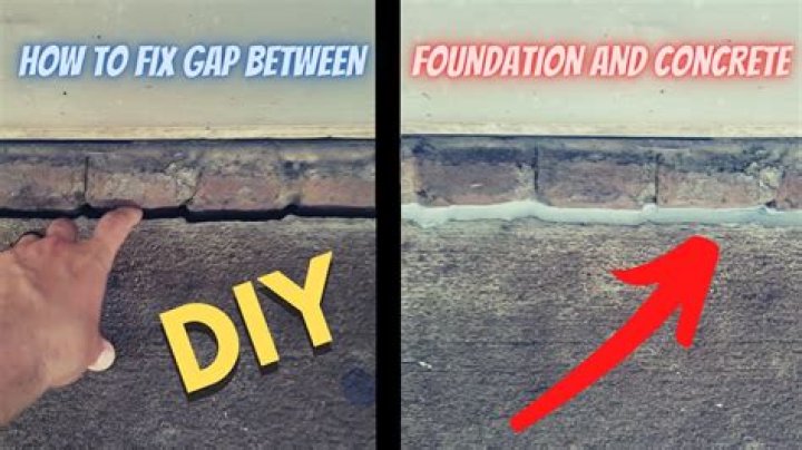 How do you fill a gap between foundation and driveway?