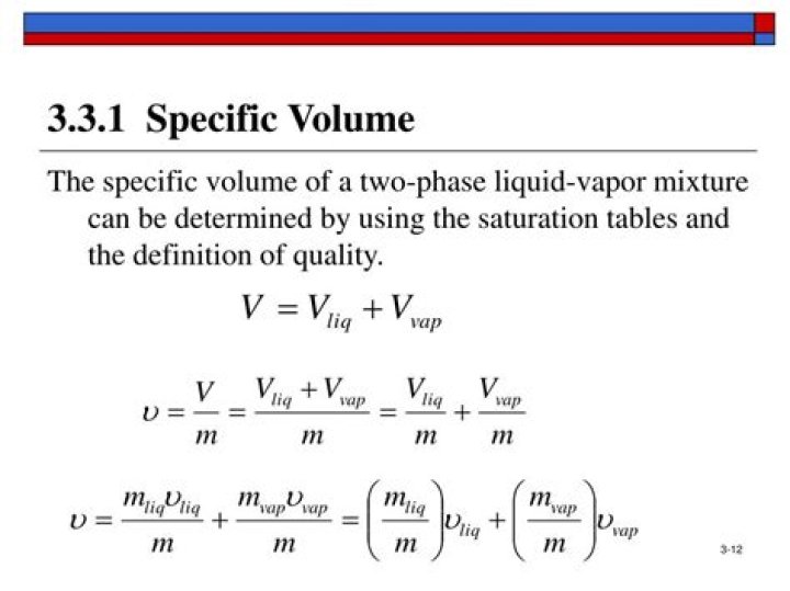 How do you find specific volume?