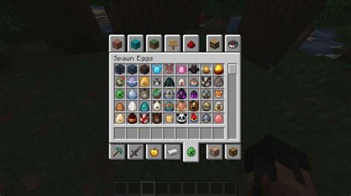 How do you get spawn eggs in Minecraft creative mode?