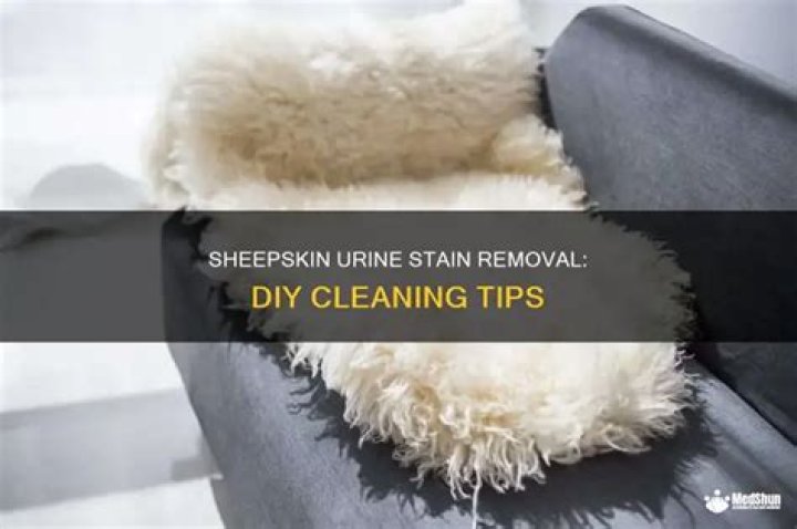 How do you get stains out of sheepskin?