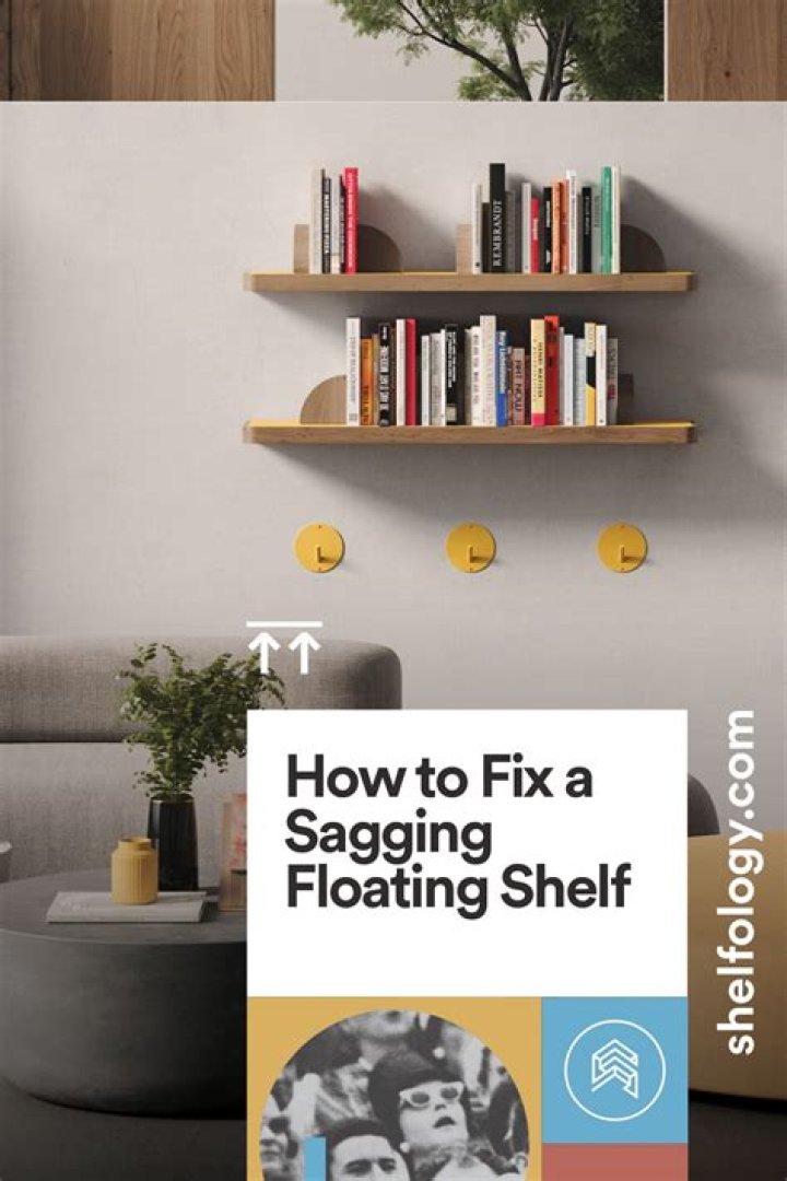 How do you keep a long shelf from sagging?