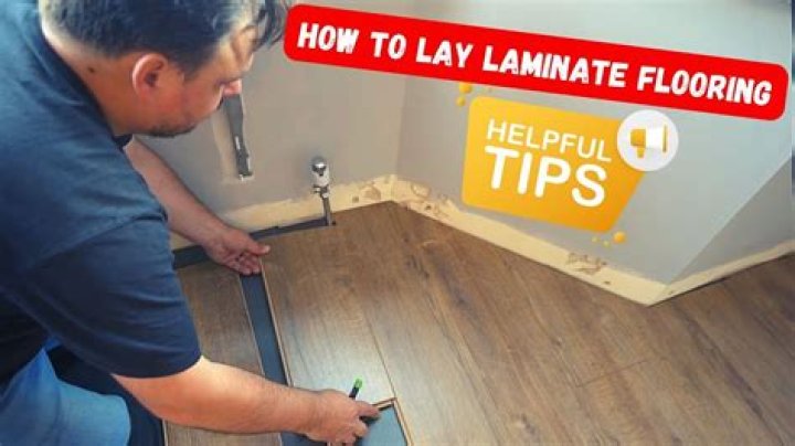 How do you lay laminate flooring in a narrow hallway?