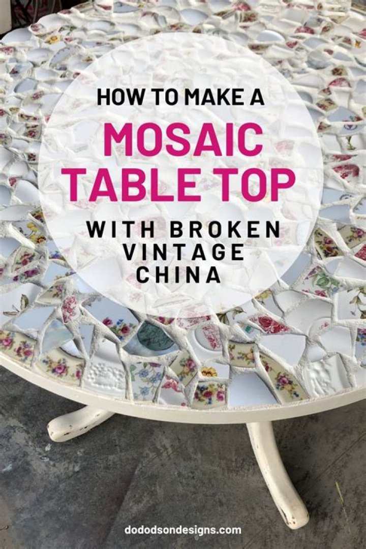 How do you make a mosaic table?
