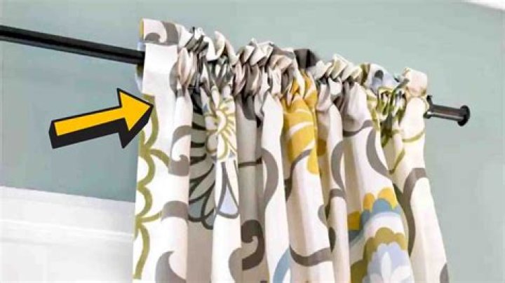 How do you make a pocket rod curtain?